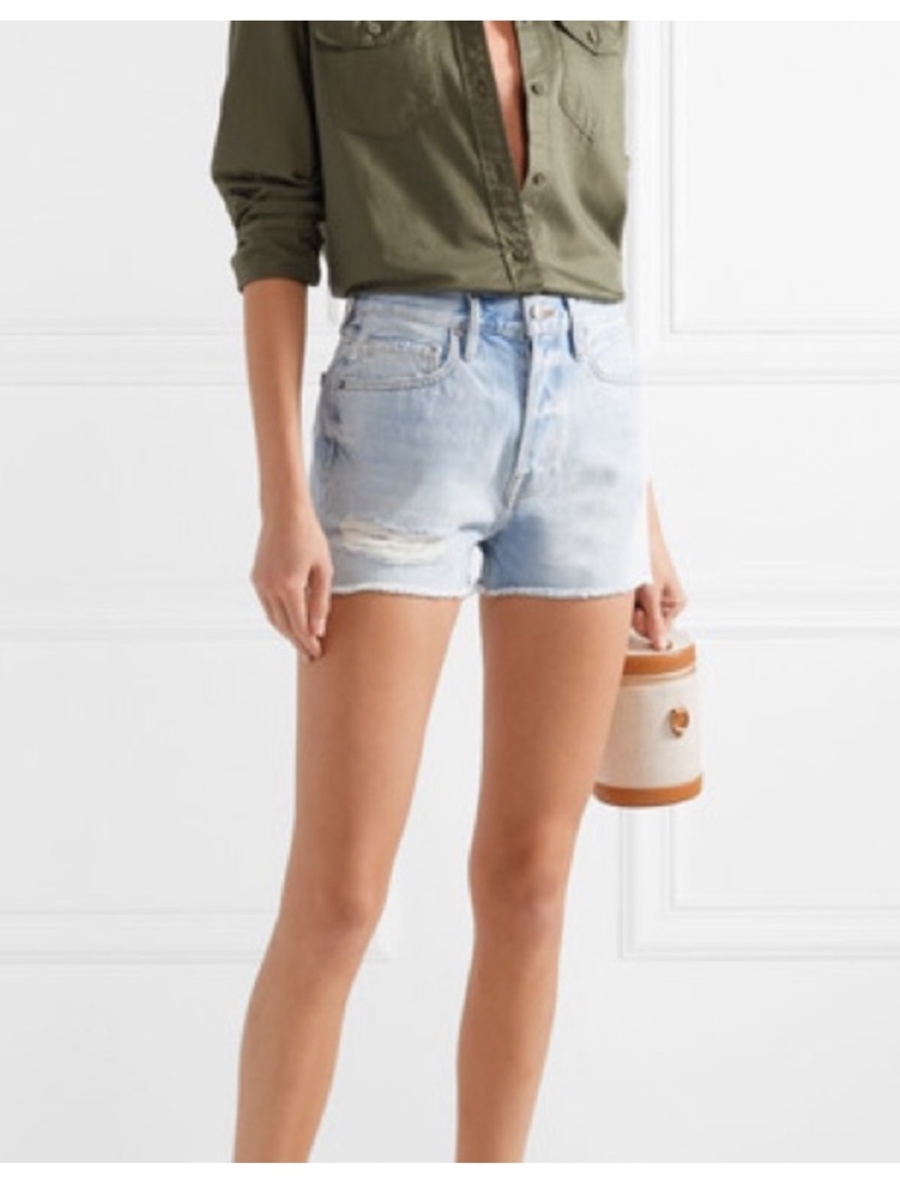 Frame Rigid Re-Release Le Original Denim Shorts size 26